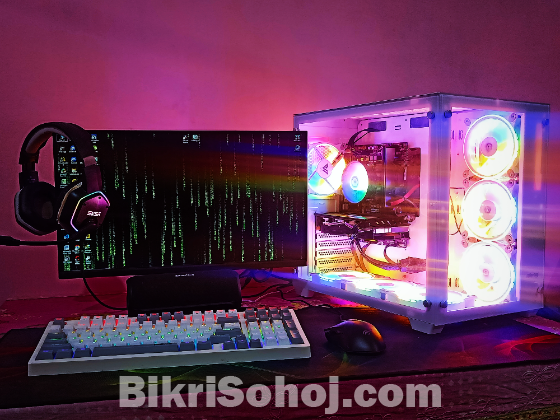 Desktop computer full setup with rx 580 gpu for sell